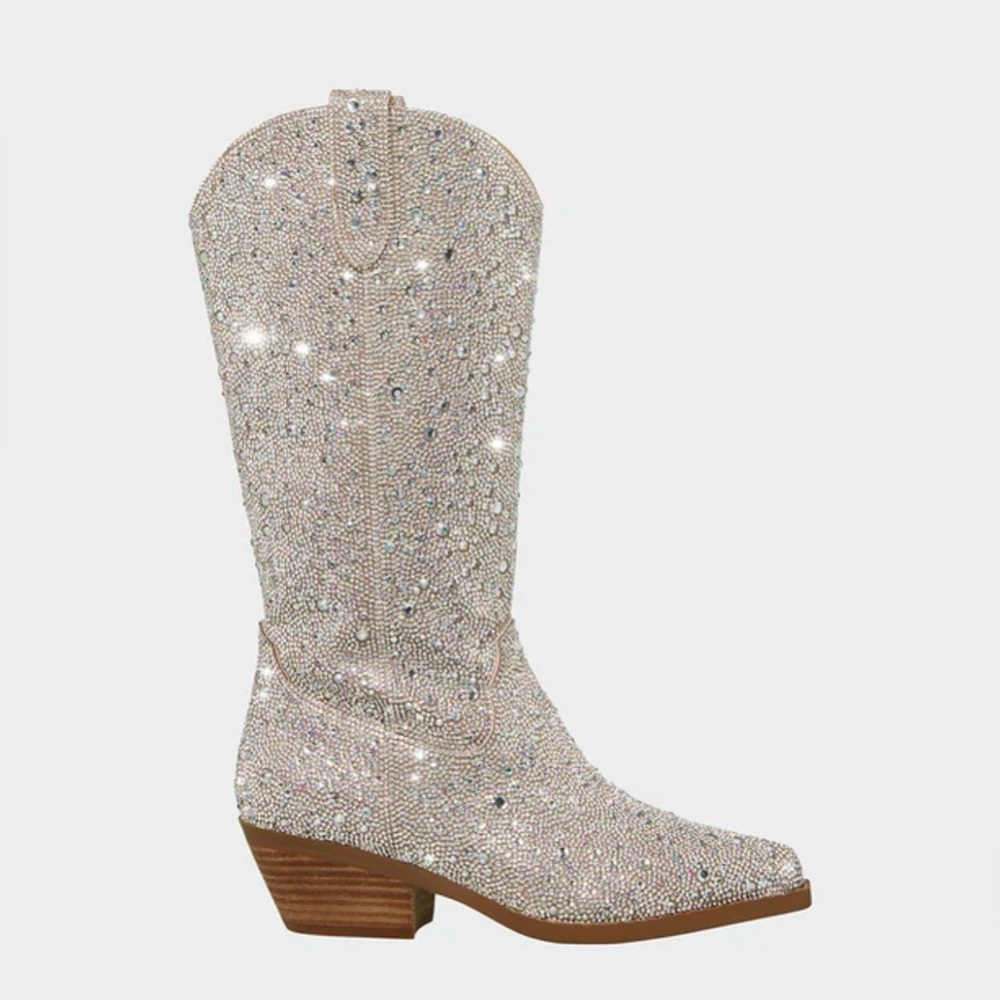 Brand new Betsey Johnson Dalas rhinestone boot womens size 9.5